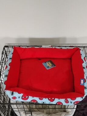 Marvel Red Plush Pet Bed with Spider-Man Accent